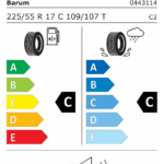 Étiquetage des pneumatiques de l'Union Européenne Référence : 1100528