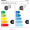 Étiquette UE 2725400 pour Pirelli Scorpion A/T Plus 255/55 R19 111H XL Pirelli Scorpion A/T Plus 255/55 R19 111H XL - Image 2