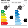 Étiquette UE 25889 pour Bridgestone Blizzak W995 235/65 R16C 115/113R Bridgestone Blizzak W995 235/65 R16C 115/113R - Image 2