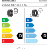 Étiquette UE 2329043 pour Kumho Road Venture AT52 245/65 R17 111T XL Kumho Road Venture AT52 245/65 R17 111T XL - Image 2