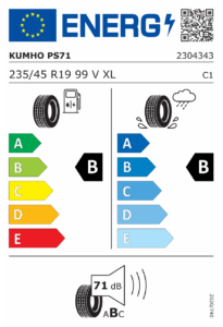 EU-Label Kumho Ecsta PS71