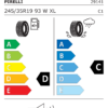 Étiquette UE 2914100 pour Pirelli Winter 270 SottoZero Serie II 245/35 R19 93W XL Pirelli Winter 270 SottoZero Serie II 245/35 R19 93W XL - Image 2
