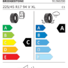 Étiquette UE 15316 pour Bridgestone Blizzak LM005 225/45 R17 94V XL Bridgestone Blizzak LM005 225/45 R17 94V XL - Image 2