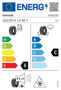 EU-Label Uniroyal MS Plus 77
