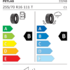Étiquette UE 33248 pour Petlas Explero W671 SUV 255/70 R16 111T Petlas Explero W671 SUV 255/70 R16 111T - Image 2