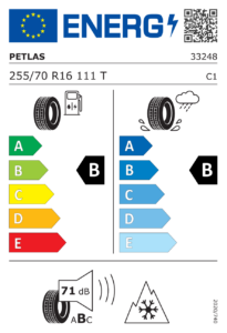 Étiquette européenne Petlas Explero W671 SUV