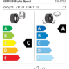 Étiquette UE 2364763 pour Kumho PS72 Ecsta Sport 245/50 ZR18 (104Y) XL FR Kumho PS72 Ecsta Sport 245/50 ZR18 (104Y) XL FR - Image 2