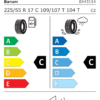 Étiquette UE 0443114 pour Barum Vanis 3 225/55 R17C 109/107T Barum Vanis 3 225/55 R17C 109/107T - Image 2