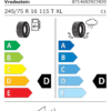 Étiquette UE 8714692923920 pour Vredestein Pinza AT 245/75 R16 115T XL Vredestein Pinza AT 245/75 R16 115T XL - Image 2