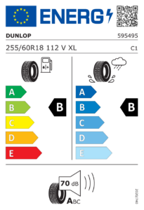 Etichetta europea Dunlop Sport Response