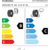 Étiquette UE 8714692802645 pour Vredestein Wintrac Pro+ 265/60 R18 114H XL Vredestein Wintrac Pro+ 265/60 R18 114H XL - Image 2
