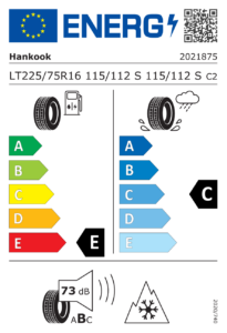 Étiquette européenne Hankook Dynapro AT2 Xtreme (RF12)