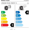Étiquette UE T433512 pour Nokian Seasonproof C1 195/60 R16C 99/97H Nokian Seasonproof C1 195/60 R16C 99/97H - Image 2