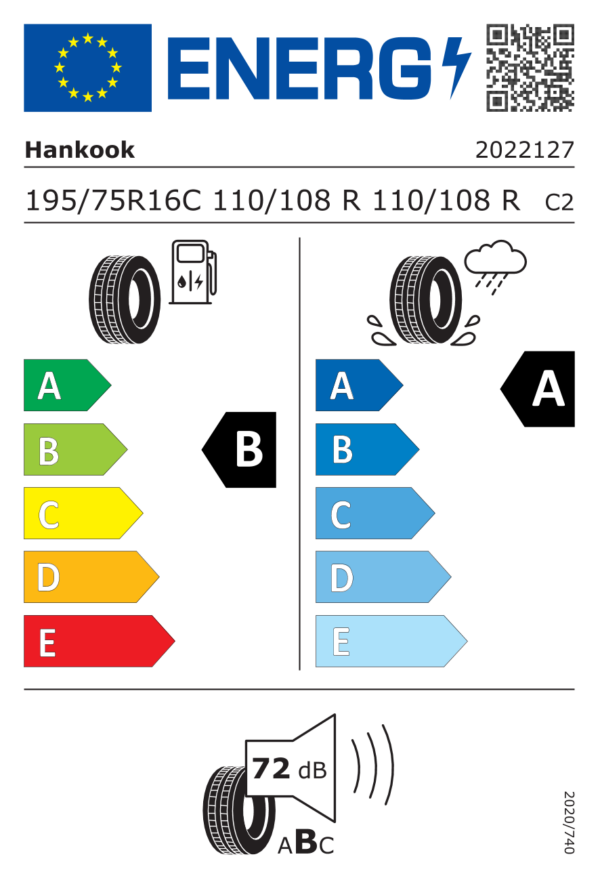 Hankook Vantra Transit (RA58) 195/75 R16 110/108R - Image 2