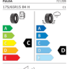 Étiquette UE 721209 pour Fulda Multicontrol 175/65 R15 84H Fulda Multicontrol 175/65 R15 84H - Image 2