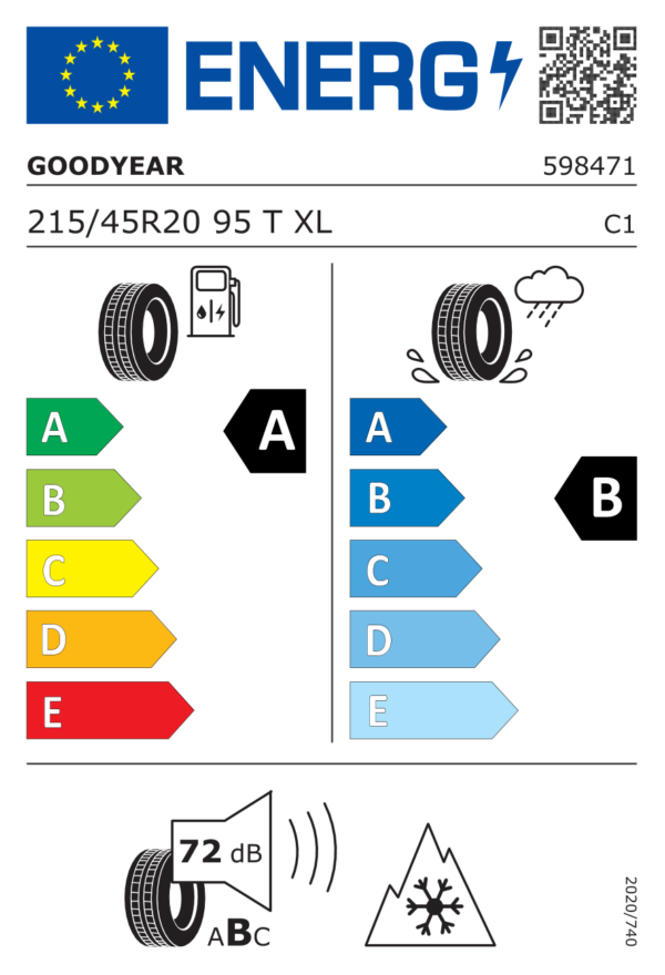 Goodyear Vector 4SEASONS Gen-3 215/45 R20 95T XL - Image 2