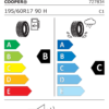 Étiquette UE 727834 pour Cooper Cooper All Season 195/60 R17 90H EV Cooper Cooper All Season 195/60 R17 90H EV - Image 2