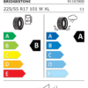 Étiquette UE 10909 pour Bridgestone Turanza T005 225/55 R17 101W XL Bridgestone Turanza T005 225/55 R17 101W XL - Image 2