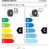 Étiquette UE 2246863 pour Kumho WinterCraft WP72 225/40 R19 93V XL FR Kumho WinterCraft WP72 225/40 R19 93V XL FR - Image 2