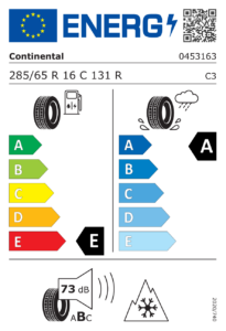 Étiquette européenne Continental VancoWinterContact