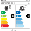 Étiquette UE 36538 pour Petlas Explero W671 SUV 235/50 VR18 101V XL Petlas Explero W671 SUV 235/50 VR18 101V XL - Image 2