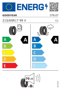 Étiquette européenne Goodyear EfficientGrip Performance