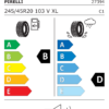 Étiquette UE 2739400 pour Pirelli Scorpion Zero All Season 245/45 R20 103V XL Pirelli Scorpion Zero All Season 245/45 R20 103V XL - Image 2