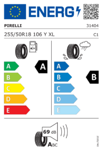 Étiquette européenne Pirelli Cinturato P7 (P7C2)