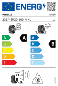 Étiquette européenne Pirelli Scorpion All Season SF2