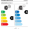 Étiquette UE 325815 pour Falken Ziex ZE914A EC 205/60 R16 92V Falken Ziex ZE914A EC 205/60 R16 92V - Image 2