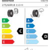 Étiquette UE 558278 pour Goodyear Wrangler HP All Weather 275/60 R18 113H Goodyear Wrangler HP All Weather 275/60 R18 113H - Image 2