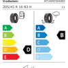 Étiquette UE 8714692504082 pour Vredestein Quatrac 205/45 R16 83H Vredestein Quatrac 205/45 R16 83H - Image 2