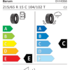 Étiquette UE 0444066 pour Barum SnoVanis 3 215/65 R15C 104/102T Barum SnoVanis 3 215/65 R15C 104/102T - Image 2