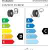 Étiquette UE 8714692350962 pour Vredestein Sprint+ 215/50 ZR15 (88W) Vredestein Sprint+ 215/50 ZR15 (88W) - Image 2