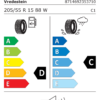 Étiquette UE 8714692353710 pour Vredestein Sprint+ 205/55 ZR15 (88W) Vredestein Sprint+ 205/55 ZR15 88W - Image 2