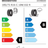 Étiquette UE 9082 pour Bridgestone Blizzak W810 185/75 R16C 104/102R Bridgestone Blizzak W810 185/75 R16C 104/102R - Image 2