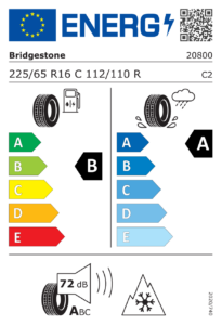 Étiquette européenne Bridgestone Duravis All Season Evo