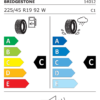 Étiquette UE 14012 pour Bridgestone Turanza T005A 225/45 R19 92W Bridgestone Turanza T005A 225/45 R19 92W - Image 2
