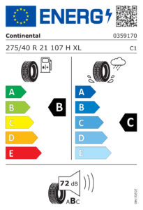 EU-Label Continental CrossContact RX