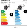 Étiquette UE du pneu Falken Azenis FK520 255/55 R18 109Y XL