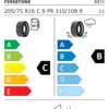 Étiquette UE 8824 pour Firestone VanHawk 2 205/75 R16C 110/108R Firestone VanHawk 2 205/75 R16C 110/108R - Image 2