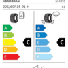 Étiquette UE 634493 pour Kormoran Road Performance 205/60 R15 91H Kormoran Road Performance 205/60 R15 91H - Image 2