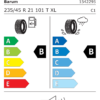 Étiquette UE 1542295 pour Barum BRAVURIS 6 235/45 R21 101T XL EV FR Barum BRAVURIS 6 235/45 R21 101T XL EV FR - Image 2