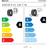 Étiquette UE 1542294 pour Barum BRAVURIS 6 255/40 R21 102T XL EV FR Barum BRAVURIS 6 255/40 R21 102T XL EV FR - Image 2