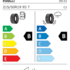 Étiquette UE 3914100 pour Pirelli Cinturato All Season SF 2 215/50 R19 93T Pirelli Cinturato All Season SF 2 215/50 R19 93T - Image 2