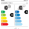 Étiquette UE 588134 pour Sava Intensa SUV 2 215/60 R17 96V Sava Intensa SUV 2 215/60 R17 96V - Image 2