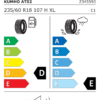 Étiquette UE 2345593 pour Kumho Road Venture AT52 235/60 R18 107H XL Kumho Road Venture AT52 235/60 R18 107H XL - Image 2
