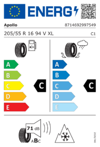 EU-Label Apollo Alnac 4G Winter