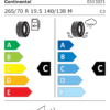 Étiquette UE 0513021 pour Continental Conti Scandinavia HS3 265/70 R19.5 140/138M Continental Conti Scandinavia HS3 265/70 R19.5 140/138M - Image 2