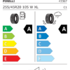 Étiquette UE 4336700 pour Pirelli Scorpion 255/45 R20 105W XL Pirelli Scorpion 255/45 R20 105W XL - Image 2